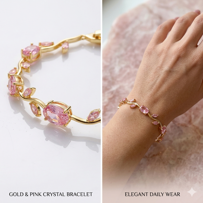 Bracelet - Dainty Rose Flower & Tulips